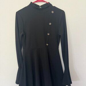 Black flared dress Size M
